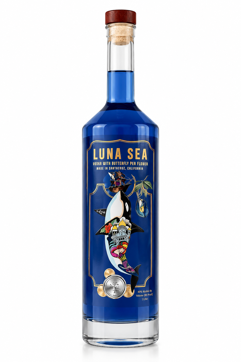Luna Sea Butterfly Pea Vodka